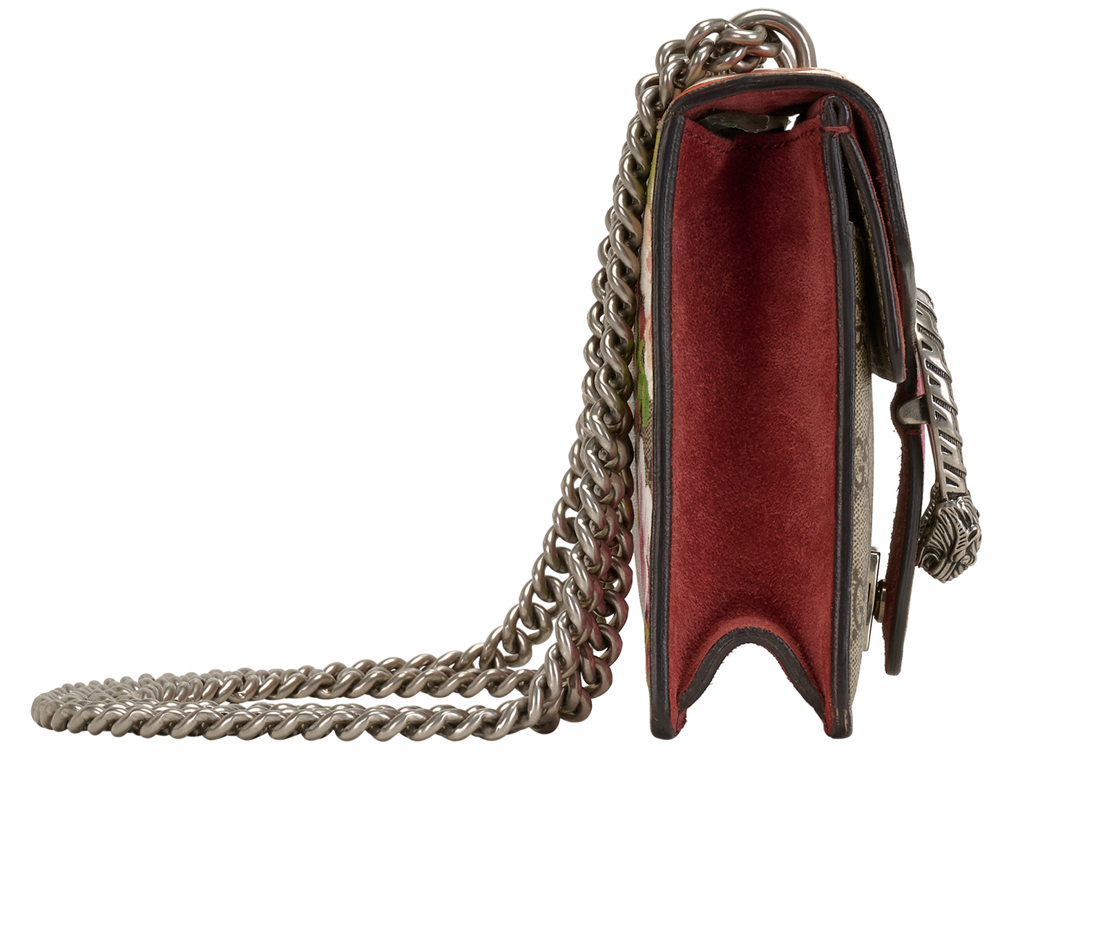 Dionysus Blooms WOC, &pound;750, Handbags, Beige/Pink, Canvas, Side view